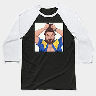 Comedian Sean Patton - White Artwork Baseball T-Shirt